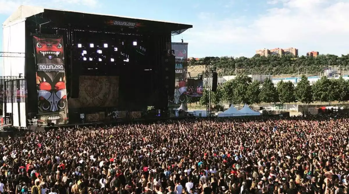 Escenario del Download Festival, en La Caja Mágica de Madrid.