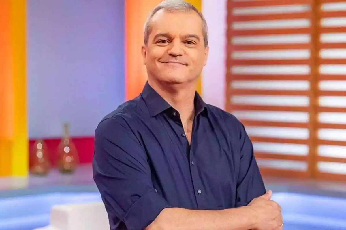 Ramón Garcia en el plató de 'En Compañía'